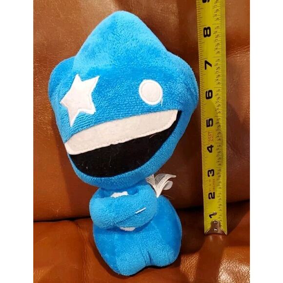 Rare 9" Crazy Bones Rufistar Plush Stuffed Animal Blue Alien Star Toy Comic HTF - Picture 11 of 13
